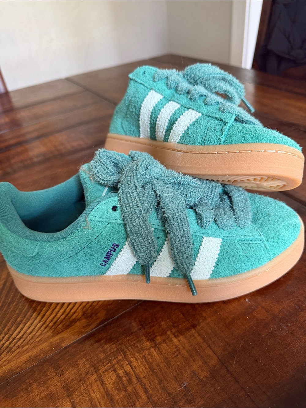 Adidas Women’s Campus Sneakers with White Stripes